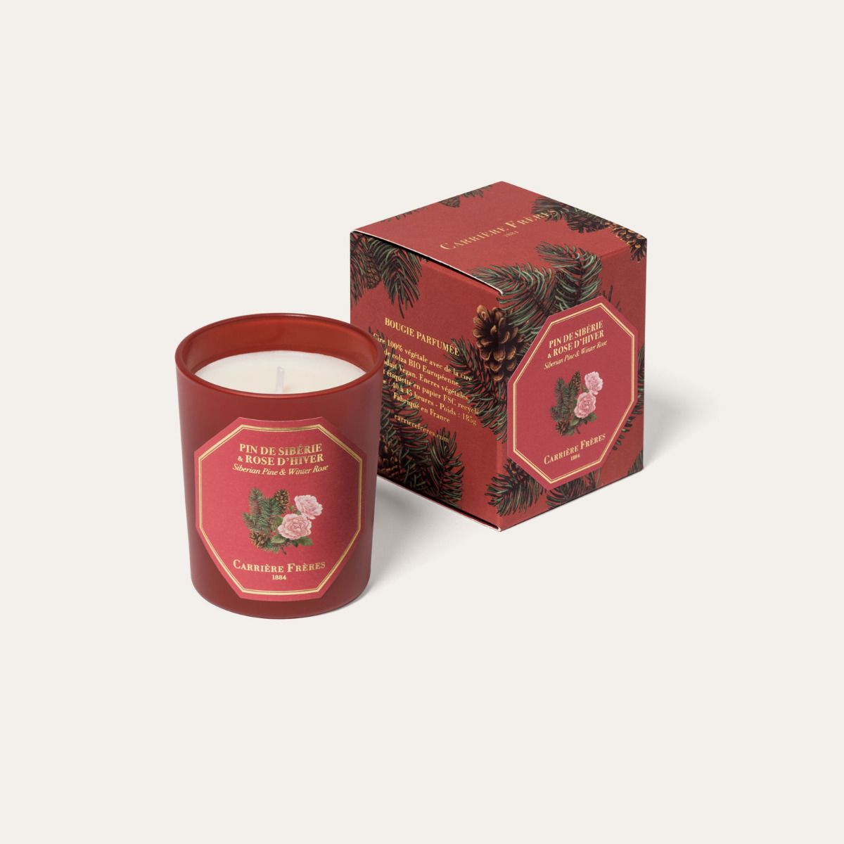 Siberian Pine & Winter Rose Small Scented Candle